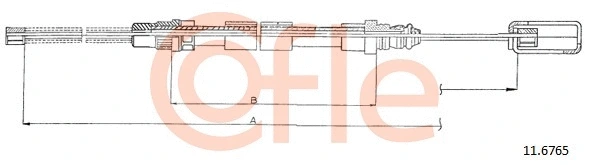 Cable Pull, parking brake (11.6765)