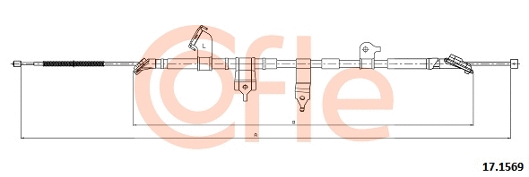 Cable Pull, parking brake (17.1569)