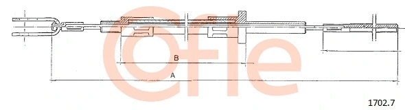 Cable Pull, clutch control (1702.7)