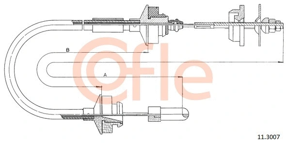 Cable Pull, clutch control (11.3007)