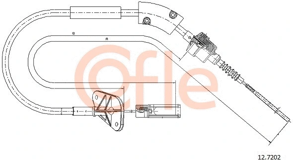 Cable Pull, clutch control (12.7202)