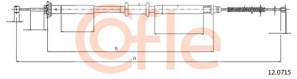 Cable Pull, parking brake (12.0715)