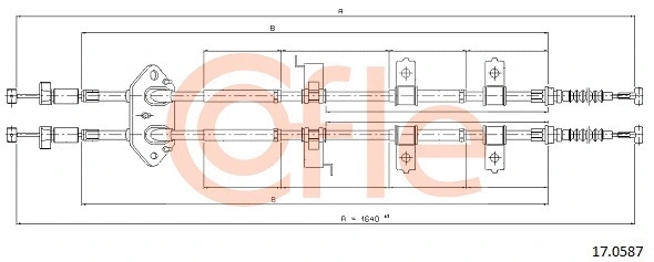 Cable Pull, parking brake (17.0587)