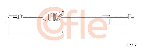 Cable Pull, parking brake (11.5777)