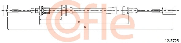 Cable Pull, parking brake (12.3725)