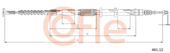 Cable Pull, parking brake (461.13)