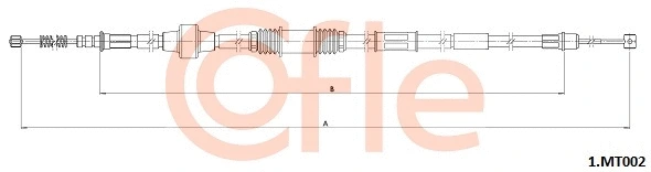 Cable Pull, parking brake (1.MT002)