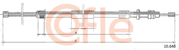 Cable Pull, parking brake (10.648)