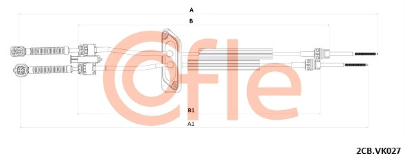 Cable Pull, manual transmission (92.2CB.VK027)