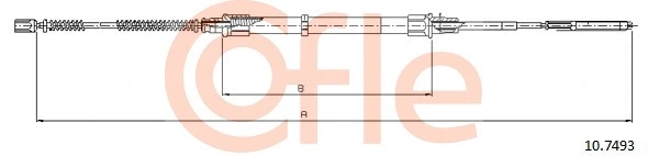 Cable Pull, parking brake (10.7493)