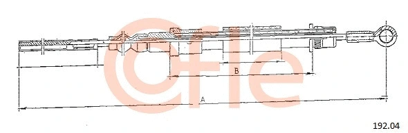 Cable Pull, clutch control (192.04)