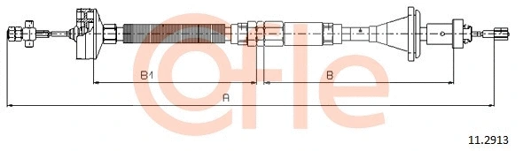 Cable Pull, clutch control (11.2913)
