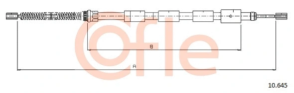 Cable Pull, parking brake (10.645)