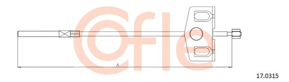 Cable Pull, parking brake (17.0315)