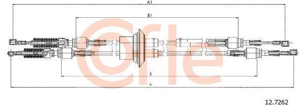 Cable Pull, manual transmission (12.7262)