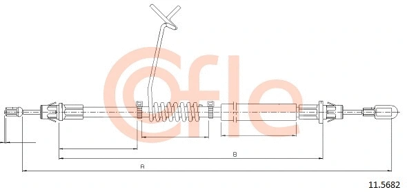Cable Pull, parking brake (11.5682)