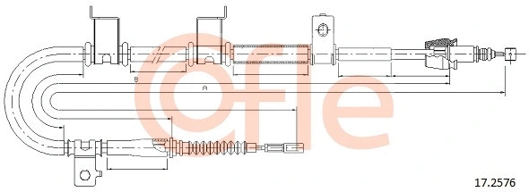 Cable Pull, parking brake (17.2576)