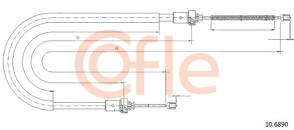 Cable Pull, parking brake (10.6890)
