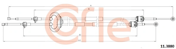 Cable Pull, manual transmission (92.11.3880)