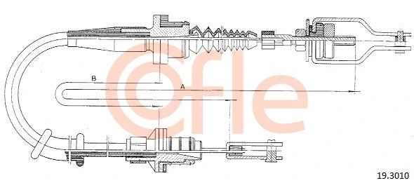 Cable Pull, clutch control (19.3010)