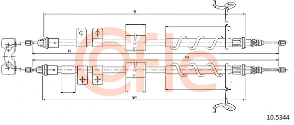 Cable Pull, parking brake (10.5344)