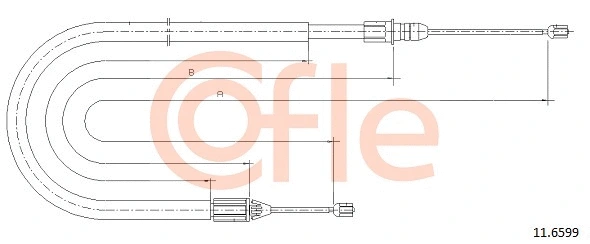Cable Pull, parking brake (11.6599)