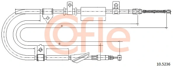 Cable Pull, parking brake (10.5236)