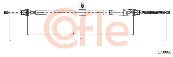 Cable Pull, parking brake (17.0006)