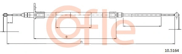 Cable Pull, parking brake (10.5164)