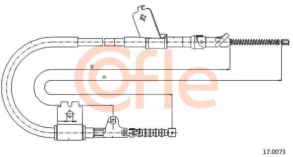 Cable Pull, parking brake (17.0073)
