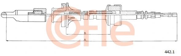 Cable Pull, clutch control (442.1)