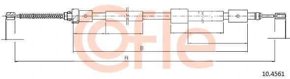 Cable Pull, parking brake (10.4561)