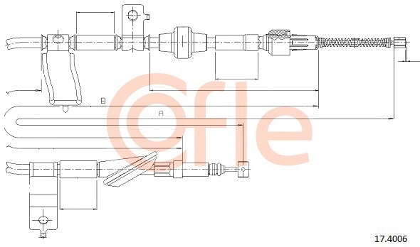 Cable Pull, parking brake (17.4006)