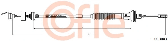 Cable Pull, clutch control (11.3043)