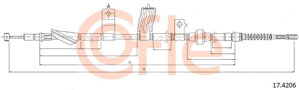 Cable Pull, parking brake (17.4206)
