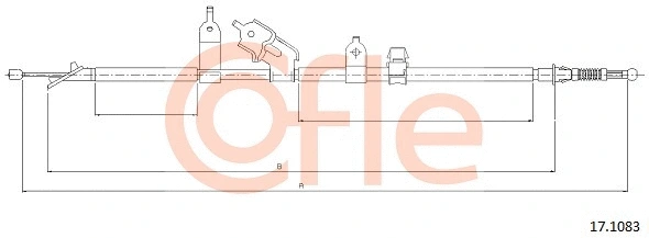 Cable Pull, parking brake (17.1083)