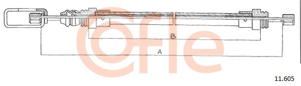 Cable Pull, parking brake (11.605)