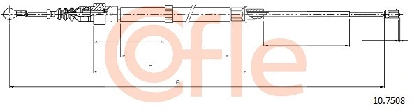 Cable Pull, parking brake (10.7508)