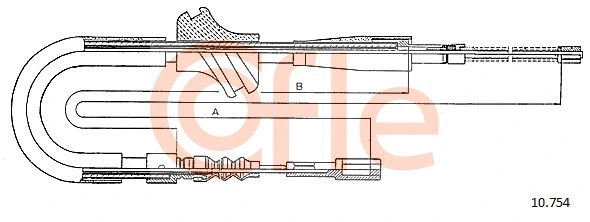 Cable Pull, parking brake (92.10.754)