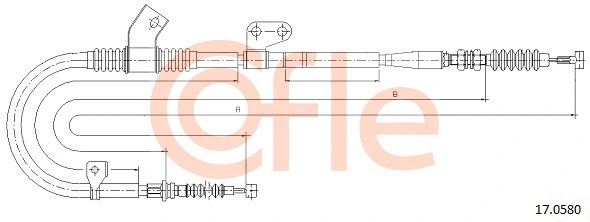 Cable Pull, parking brake (17.0580)