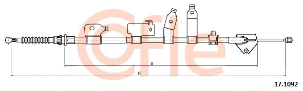 Cable Pull, parking brake (17.1092)
