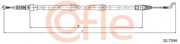 Cable Pull, parking brake (10.7394)