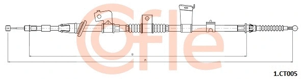 Cable Pull, parking brake (1.CT005)