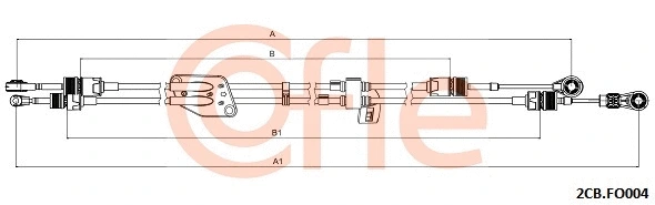 Cable Pull, manual transmission (2CB.FO004)