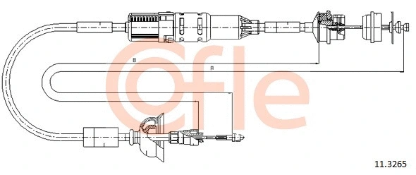 Cable Pull, clutch control (11.3265)