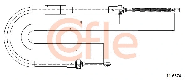 Cable Pull, parking brake (11.6574)