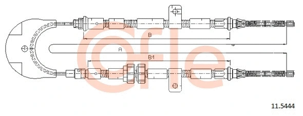 Cable Pull, parking brake (11.5444)