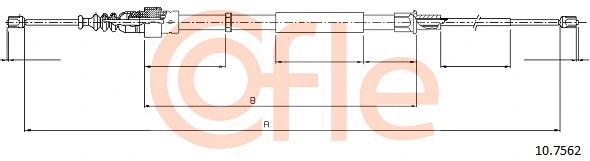 Cable Pull, parking brake (10.7562)