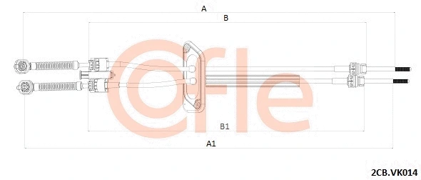 Cable Pull, manual transmission (2CB.VK014)