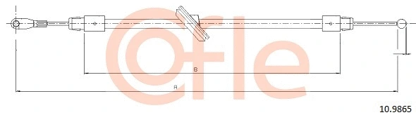 Cable Pull, parking brake (10.9865)